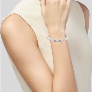 ALEXANDER McQUEEN Narrow 3D Skull Enamel Bangle.